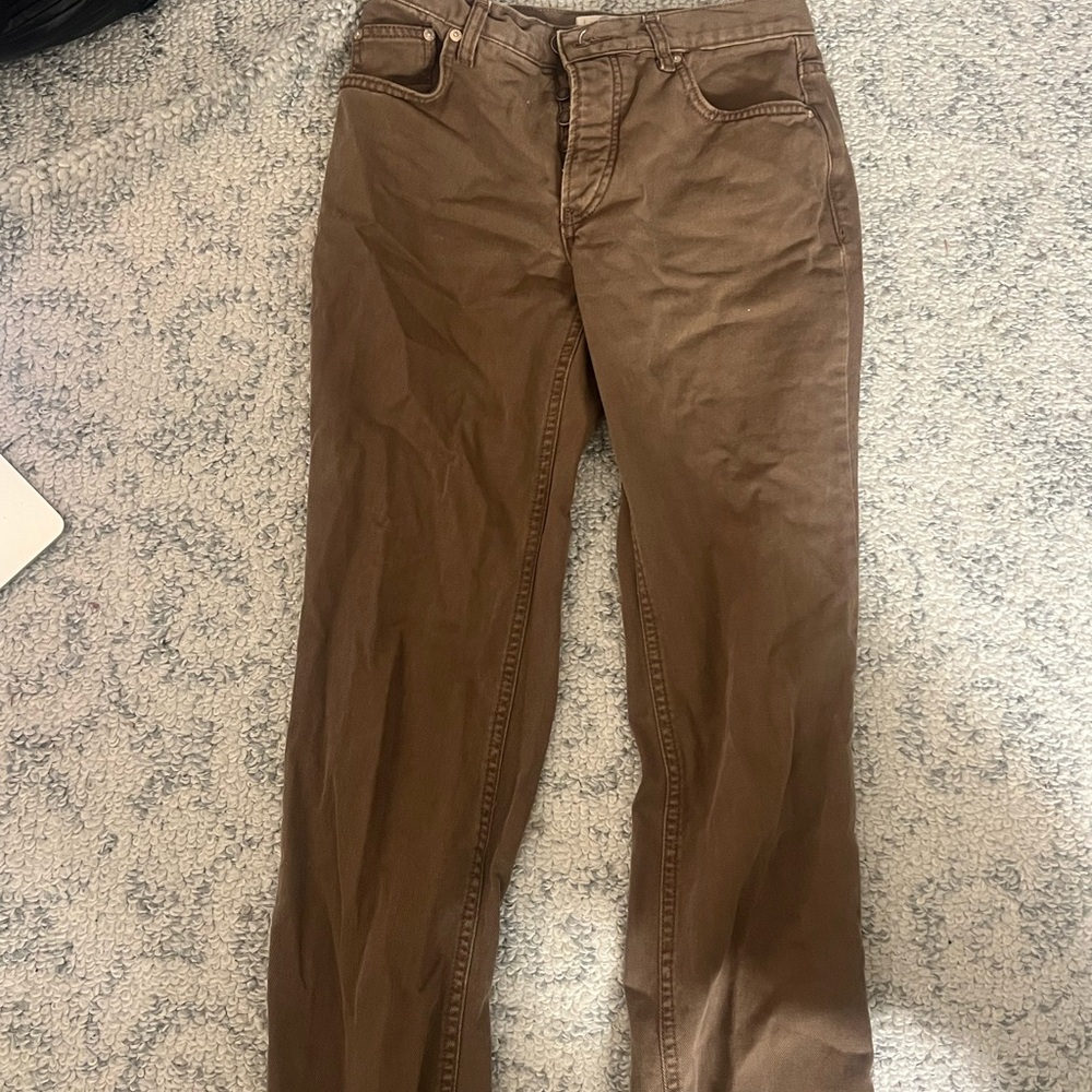 Brown Casual Pants